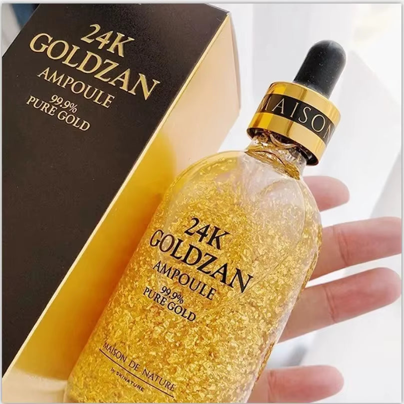 24K Gold Niacinamide Face Serum anti Aging Hyaluronic Acid for Face Shrinks Pores Korean Skin Care Products Korean Cosmetic M1P2