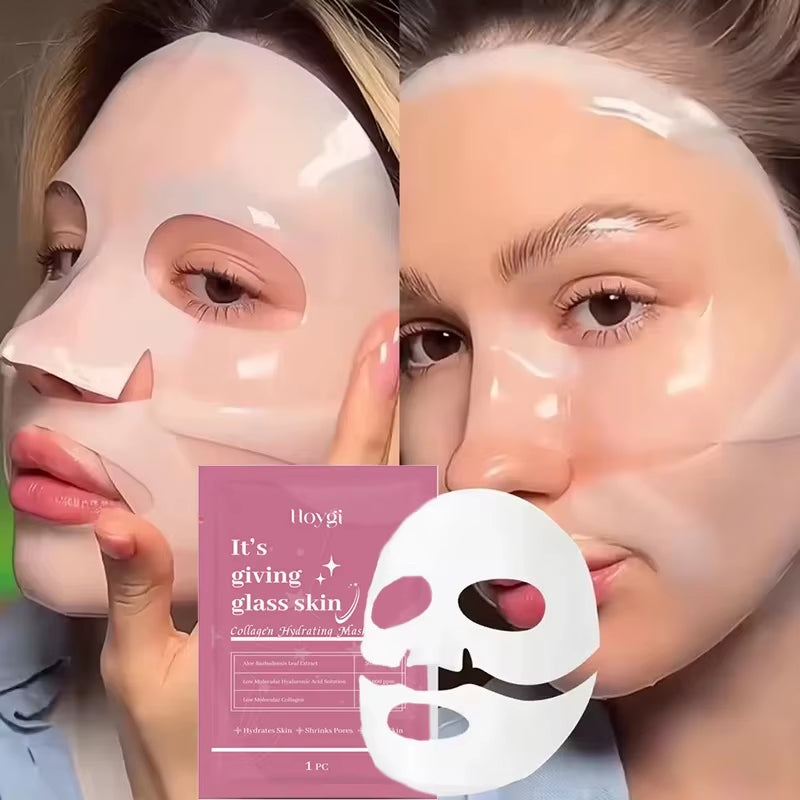 Bio-Collagen Face Mask Collagen Protein Hydrogel Soft Gel Mask Deep Moisturizing for Women Skin Care Products 1/3/5/10Pcs