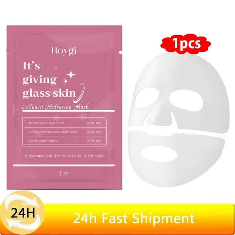 Bio-Collagen Face Mask Collagen Protein Hydrogel Soft Gel Mask Deep Moisturizing for Women Skin Care Products 1/3/5/10Pcs