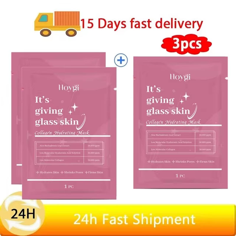 Bio-Collagen Face Mask Collagen Protein Hydrogel Soft Gel Mask Deep Moisturizing for Women Skin Care Products 1/3/5/10Pcs